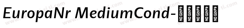 EuropaNr MediumCond字体转换